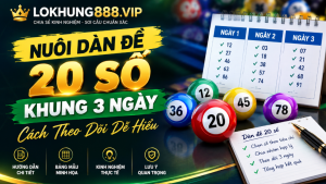 Nuôi dàn đề 20 số khung 3 ngày chuẩn xác